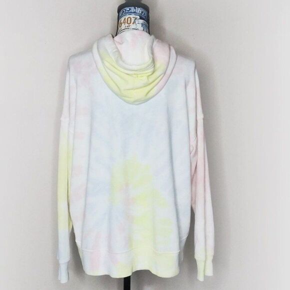 AERIE Tie Dye Weekend Hoodie Oversized AEO Slouchy Comfy Pastel Cozy Pullover XS - Picture 4 of 6